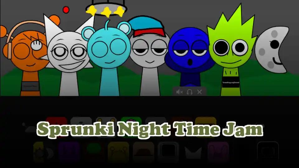 Sprunki Night Time Jam cover