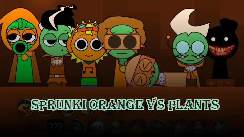 Sprunki Orange vs Plants cover