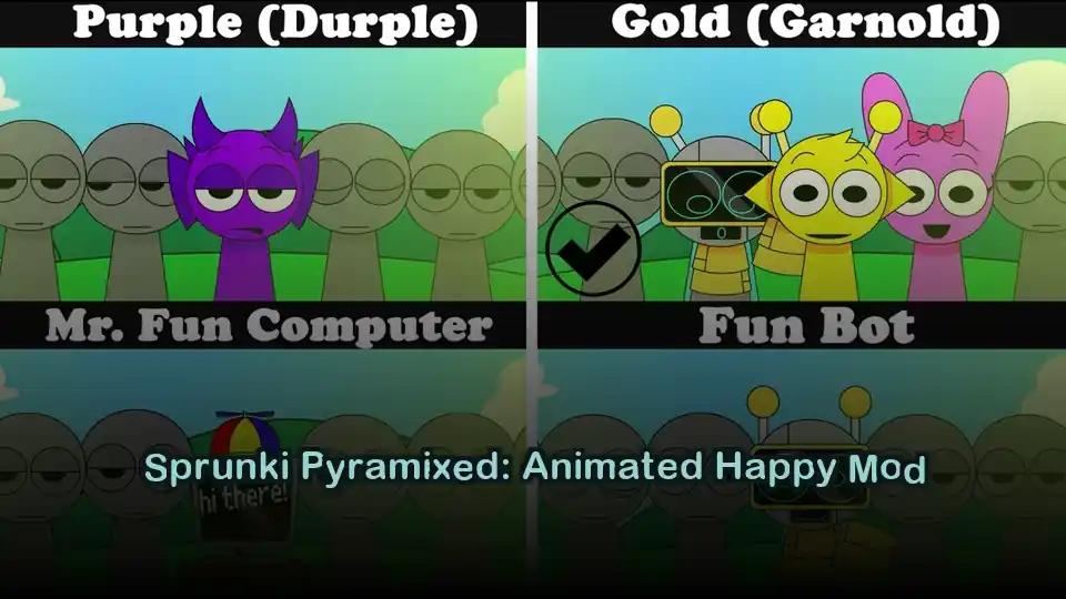 Sprunki Pyramixed: Animated Happy Mod cover