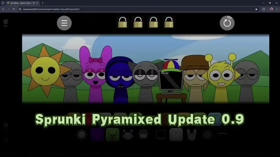 Sprunki Pyramixed Update 0.9 cover