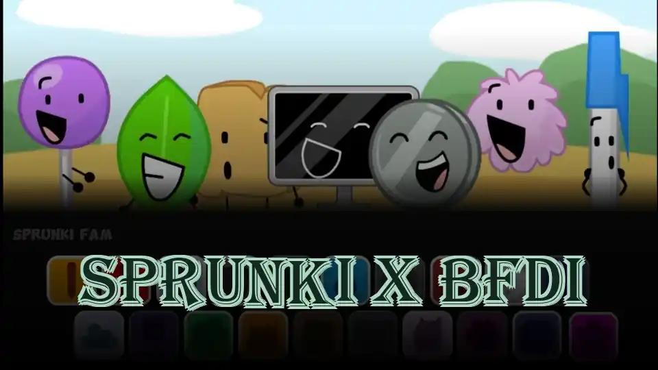 Sprunki x BFDI cover