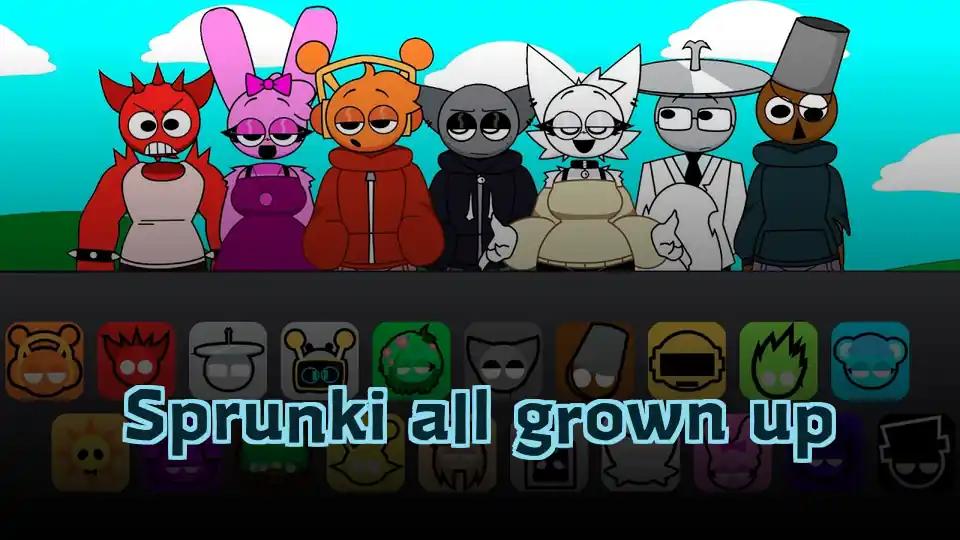 Sprunki all grown up cover