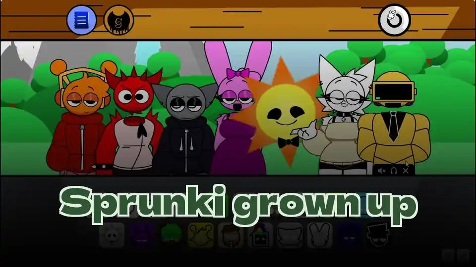 Sprunki grown up cover